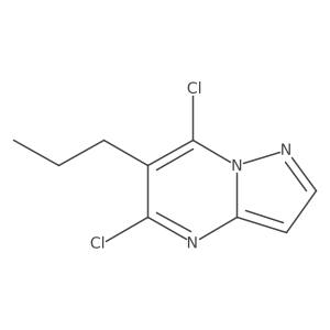 5,7-Dichloro-6-propylpyrazolo[1,5-a]pyrimidine结构式