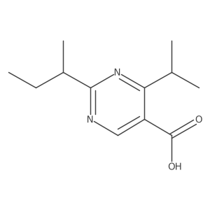 2-(Sec-butyl)-4-isopropylpyrimidine-5-carboxylic acid结构式