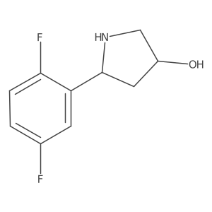 5-(2,5-Difluorophenyl)pyrrolidin-3-ol Structure