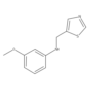 3-Methoxy-N-(thiazol-5-ylmethyl)aniline Structure