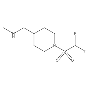 [(1-Difluoromethanesulfonylpiperidin-4-yl)methyl](methyl)amine结构式
