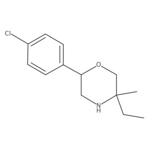 2-(4-Chlorophenyl)-5-ethyl-5-methylmorpholine Structure
