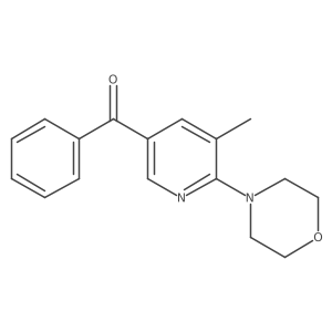 (5-Methyl-6-morpholinopyridin-3-yl)(phenyl)methanone结构式