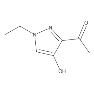1-(1-ethyl-4-hydroxy-1H-pyrazol-3-yl)ethanone结构式