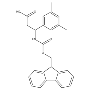 (3R)-3-(3,5-dimethylphenyl)-3-({[(9H-fluoren-9-yl)methoxy]carbonyl}amino)propanoic acid Structure