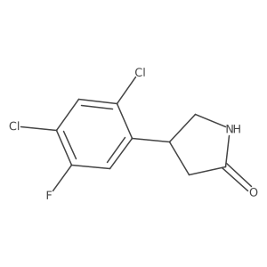 4-(2,4-Dichloro-5-fluorophenyl)pyrrolidin-2-one结构式
