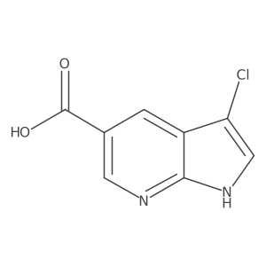 3-chloro-1H-pyrrolo[2,3-b]pyridine-5-carboxylic acid Structure
