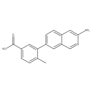 3-(3-Aminoisoquinolin-7-yl)-4-methylbenzoic acid结构式