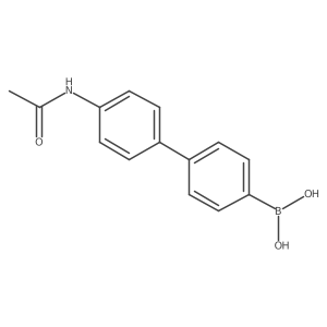 (4'-Acetamido-[1,1'-biphenyl]-4-yl)boronic acid Structure