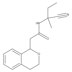 N-(2-Cyanobutan-2-yl)-2-(3,4-dihydro-1H-isochromen-1-yl)acetamide Structure