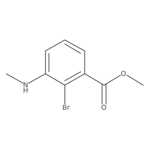 Methyl 2-bromo-3-(methylamino)benzoate Structure