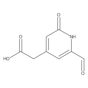 (2-Formyl-6-hydroxypyridin-4-YL)acetic acid结构式