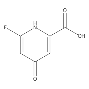 6-Fluoro-4-hydroxypicolinic acid Structure