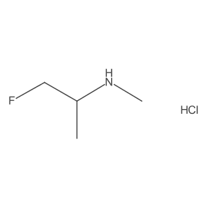 1-Fluoro-N-methylpropan-2-amine;hydrochloride Structure