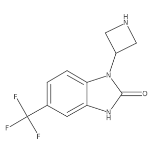 1-(Azetidin-3-yl)-5-(trifluoromethyl)-1,3-dihydro-2H-benzo[d]imidazol-2-one结构式