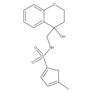 N-((4-hydroxychroman-4-yl)methyl)-5-methylthiophene-2-sulfonamide Structure