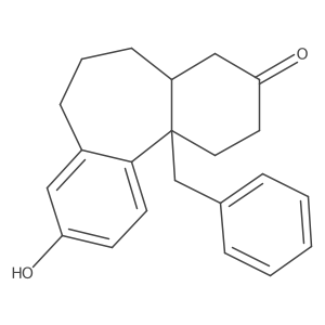 11B-Benzyl-9-hydroxy-4,4A,5,6,7,11B-hexahydro-1H-dibenzo[A,C][7]annulen-3(2H)-one Structure