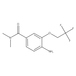 4-Amino-N,N-dimethyl-3-(2,2,2-trifluoroethoxy)-benzamide Structure