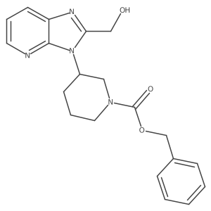 benzyl 3-(2-(hydroxymethyl)-3H-imidazo[4,5-b]pyridin-3-yl)piperidine-1-carboxylate Structure