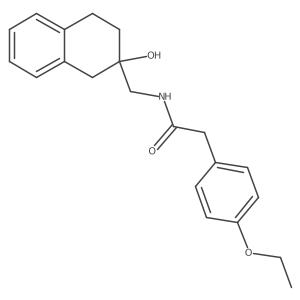 2-(4-ethoxyphenyl)-N-((2-hydroxy-1,2,3,4-tetrahydronaphthalen-2-yl)methyl)acetamide结构式