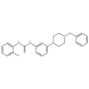 1-(6-(4-Benzylpiperazin-1-yl)pyrimidin-4-yl)-3-(o-tolyl)urea结构式