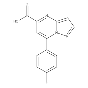 7-(4-Fluorophenyl)pyrazolo[1,5-a]pyrimidine-5-carboxylic acid结构式