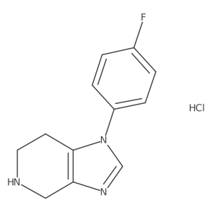 1-(4-fluorophenyl)-1H,4H,5H,6H,7H-imidazo[4,5-c]pyridine hydrochloride结构式