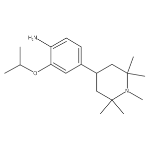 4-(1,2,2,6,6-Pentamethylpiperidin-4-yl)-2-(propan-2-yloxy)aniline结构式