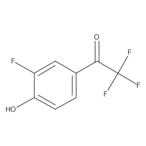 2,2,2-Trifluoro-1-(3-fluoro-4-hydroxy-phenyl)-ethanone Structure