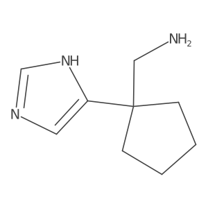 [1-(1H-imidazol-5-yl)cyclopentyl]methanamine Structure