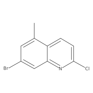 7-Bromo-2-chloro-5-methylquinoline Structure