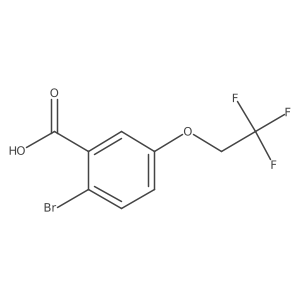 2-Bromo-5-(2,2,2-trifluoroethoxy)benzoic acid Structure