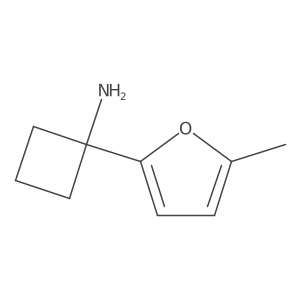 1-(5-Methylfuran-2-yl)cyclobutan-1-amine结构式