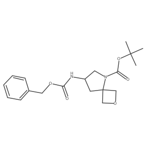 Tert-butyl 7-{[(benzyloxy)carbonyl]amino}-2-oxa-5-azaspiro[3.4]octane-5-carboxylate结构式