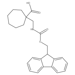 1-[({[(9H-fluoren-9-yl)methoxy]carbonyl}amino)methyl]cycloheptane-1-carboxylic acid Structure
