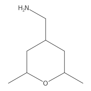 (2,6-Dimethyloxan-4-yl)methanamine结构式