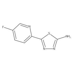 2-Amino-5-(5-fluoro-2-pyridyl)-1,3,4-thiadiazole Structure