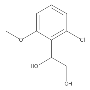 1-(2-Chloro-6-methoxyphenyl)ethane-1,2-diol Structure