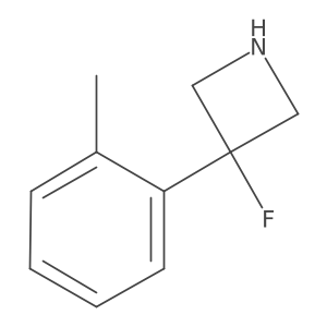 3-Fluoro-3-(2-methylphenyl)azetidine Structure