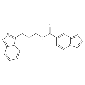 N-[3-([1,2,4]triazolo[4,3-a]pyridin-3-yl)propyl]tetrazolo[1,5-a]pyridine-7-carboxamide Structure