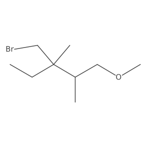 3-(Bromomethyl)-1-methoxy-2,3-dimethylpentane结构式