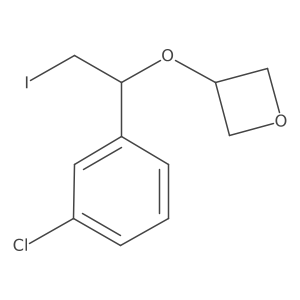 3-[1-(3-Chlorophenyl)-2-iodoethoxy]oxetane结构式