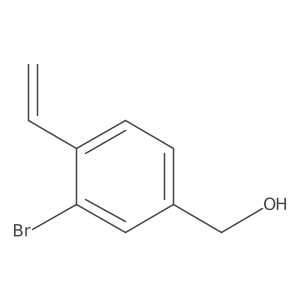 (3-Bromo-4-vinylphenyl)methanol Structure