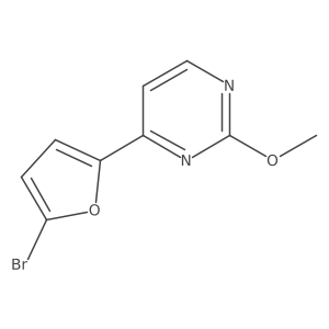 4-(5-Bromo-2-furanyl)-2-methoxypyrimidine Structure