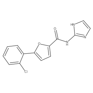 5-(2-chlorophenyl)-N-(1H-imidazol-2-yl)furan-2-carboxamide结构式