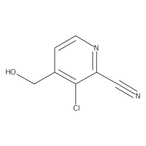 3-Chloro-4-(hydroxymethyl)pyridine-2-carbonitrile Structure