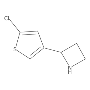 2-(5-Chlorothiophen-3-yl)azetidine结构式