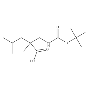 2-({[(Tert-butoxy)carbonyl]amino}methyl)-2,4-dimethylpentanoic acid Structure