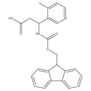 3-({[(9H-fluoren-9-yl)methoxy]carbonyl}amino)-3-(4-methylpyridin-3-yl)propanoic acid Structure