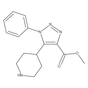 Methyl 1-phenyl-5-(piperidin-4-yl)-1H-1,2,3-triazole-4-carboxylate Structure